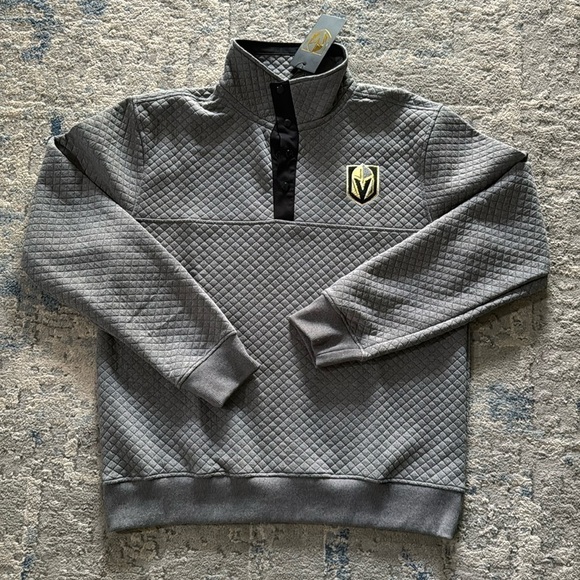 Las Vegas knights Other - NWT 1/4 snap mock neck quilted patterned Las Vegas Knight pull over, Hockey